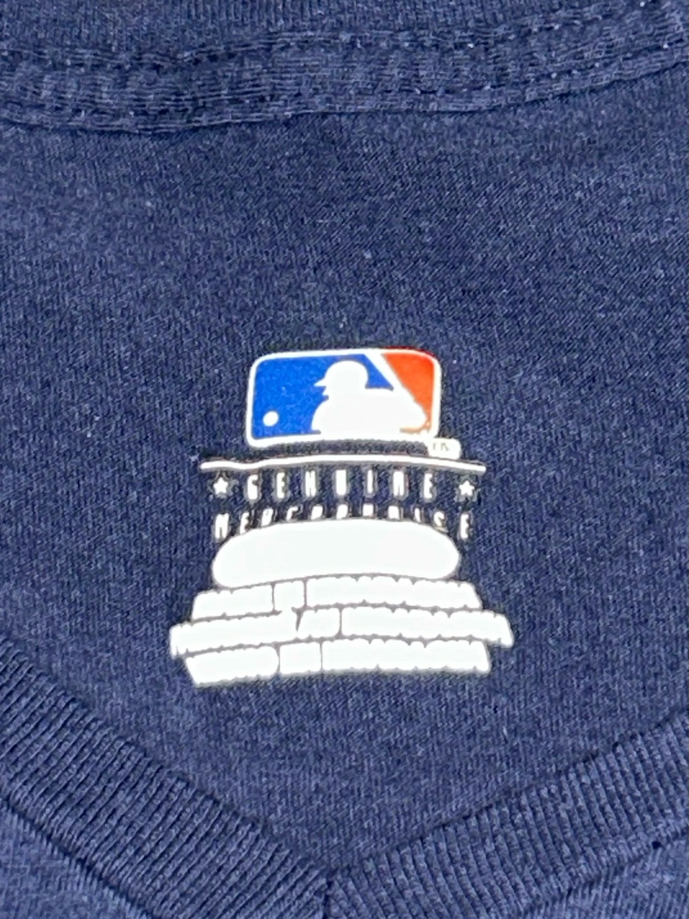 MLB Detroit Tigers Navy and Orange Women’s Short Sleeve Tee - Picture 3 of 3